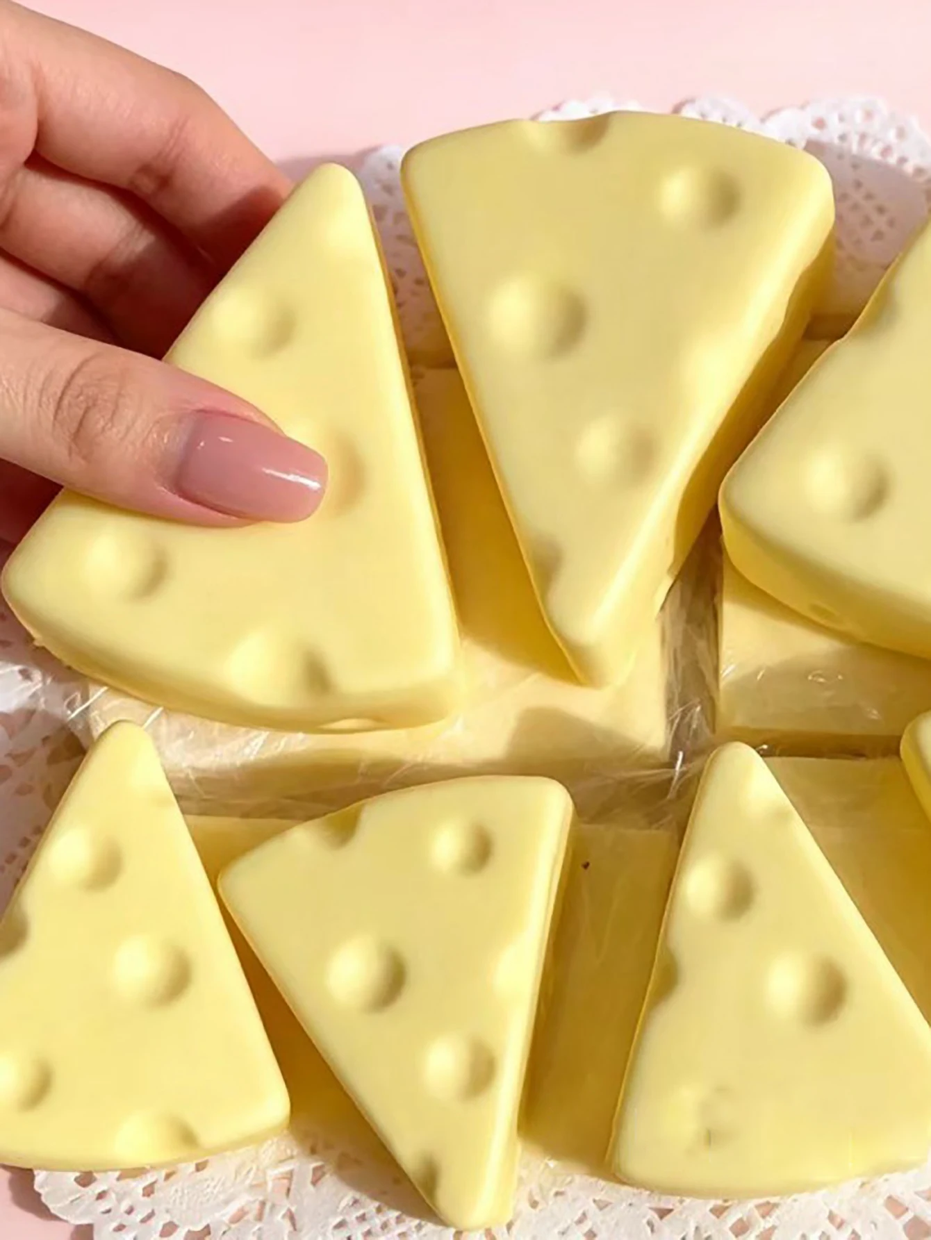 Neues Käse-Quetschspielzeug mit Langsamer Rückfederung, Weiches Stressabbau-Spielzeug mit Musik zur Angstlinderung – Detail 5