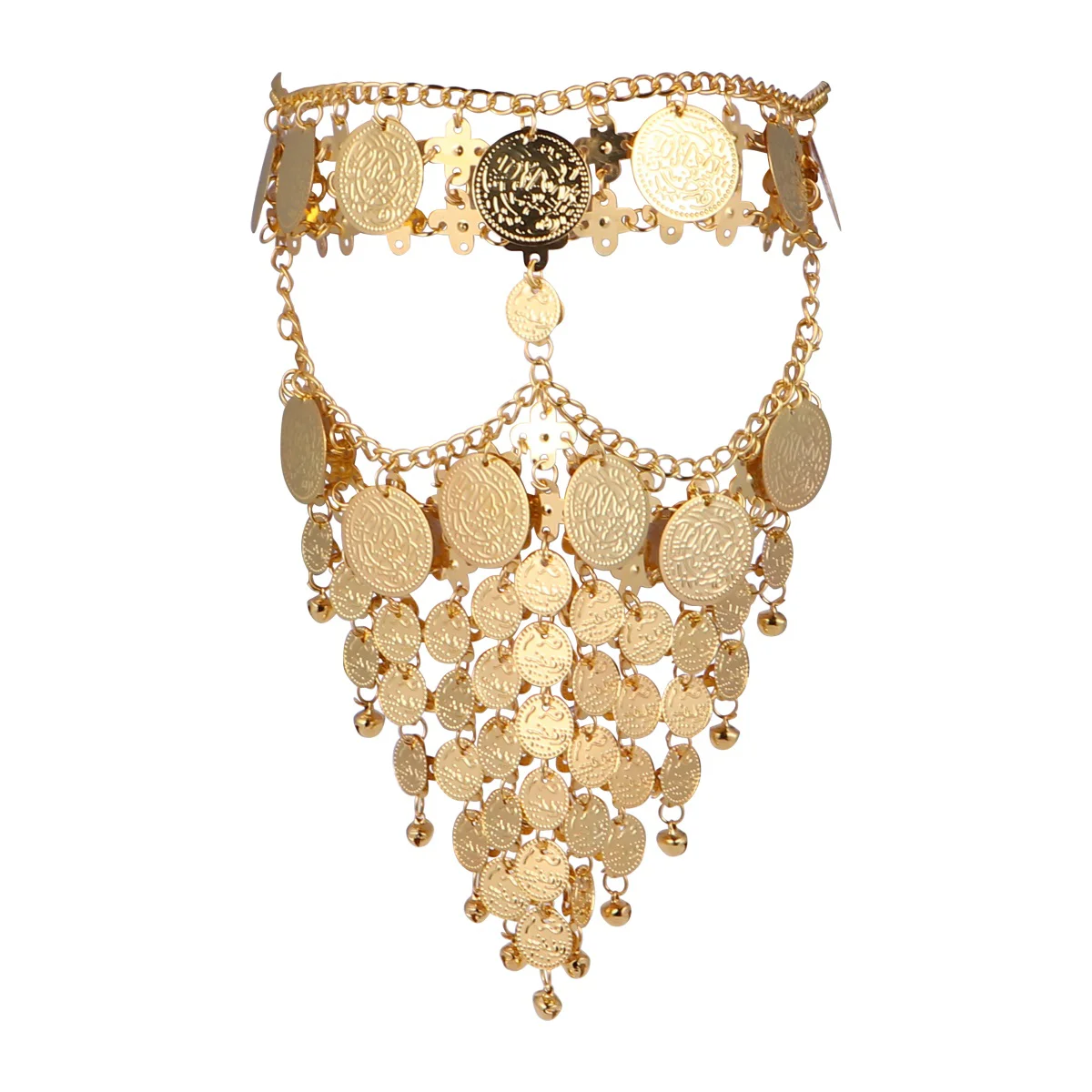 

Elegant Masquerade Mask Decorative Party Costume Half Face Mask for Metal Chain Belly Veil