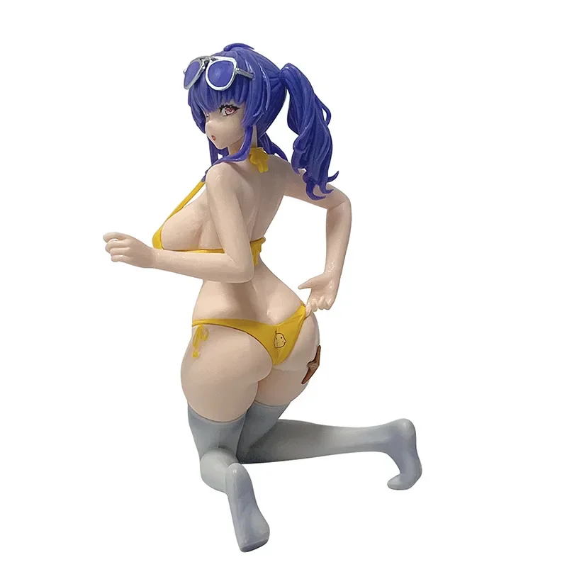 16cm jogo azur lane rn pola roupa de banho ajoelhada figura de ação pvc modelo estátua brinquedos boneca decoração de mesa presentes colecionáveis