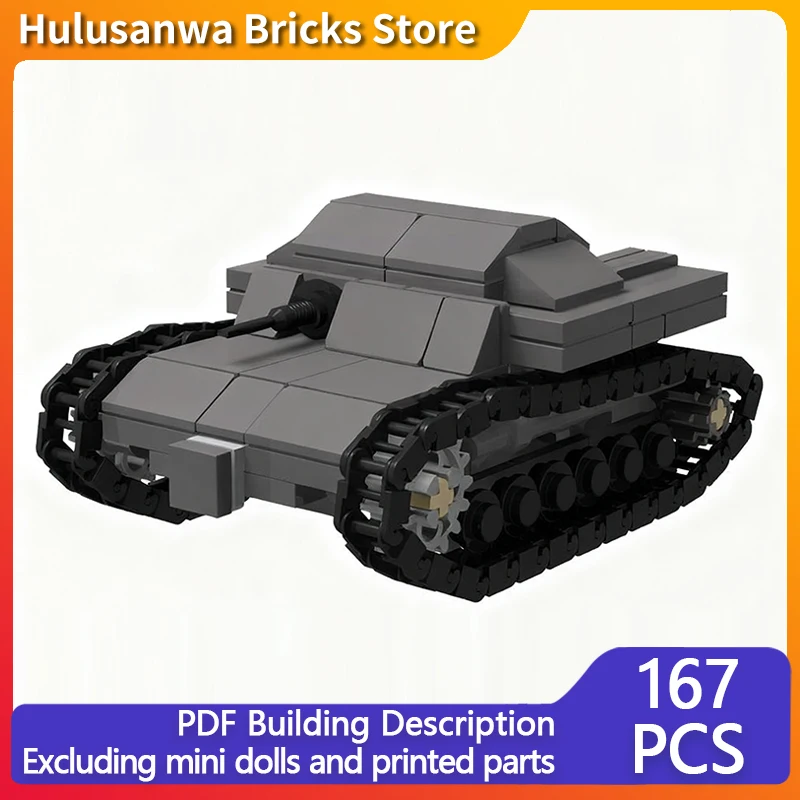 

T-27 Tankette WW2 Военные танки Модель MOC Строительные кирпичи Военное оборудование Модульные технологии Подарки Праздничная сборка Детские игрушки