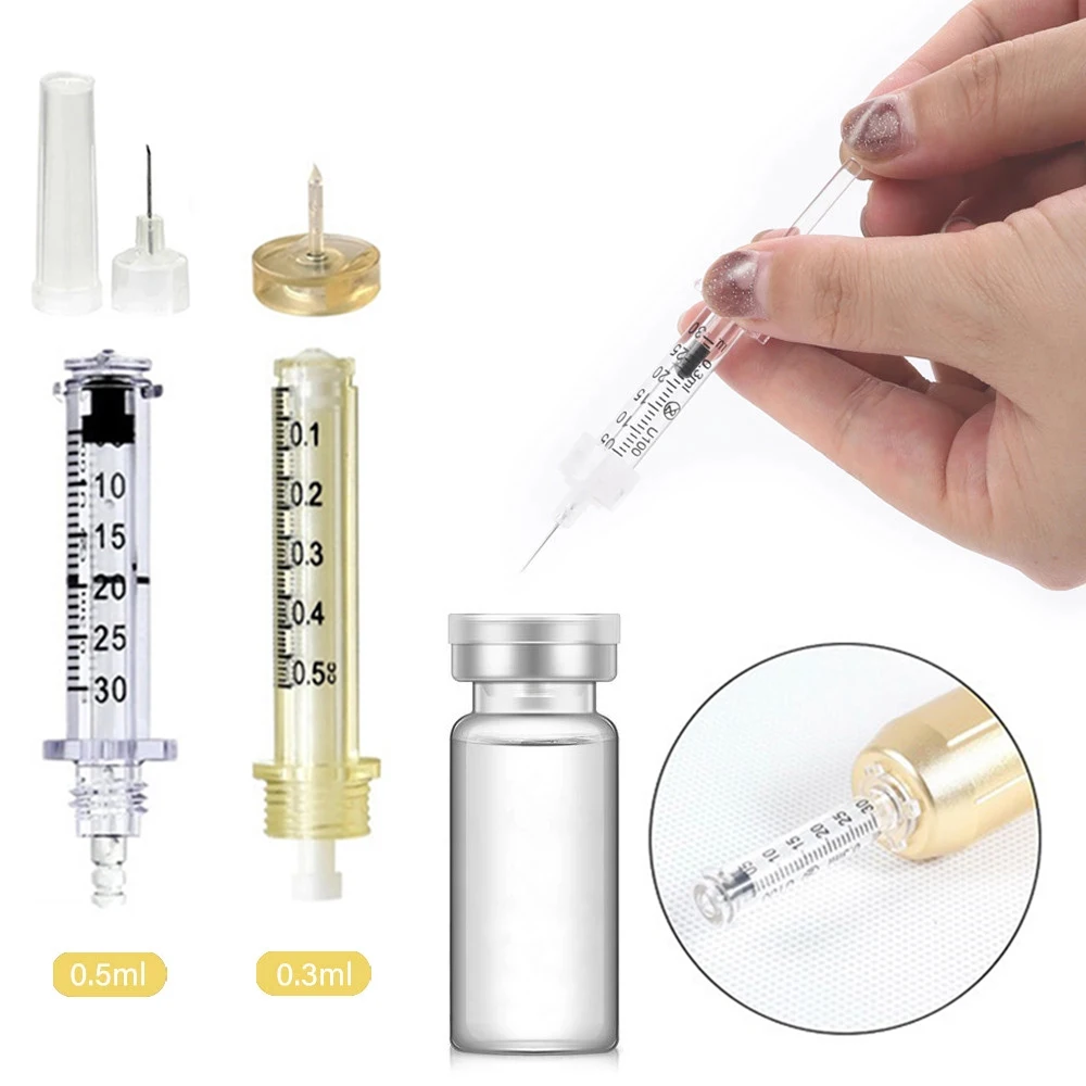 0.3/0.5ML Ampoule Head for Pressurized Pen Hyaluron pen No-needle Hyaluronic Acid Filler Injection Accessories Atomizer Gun Head