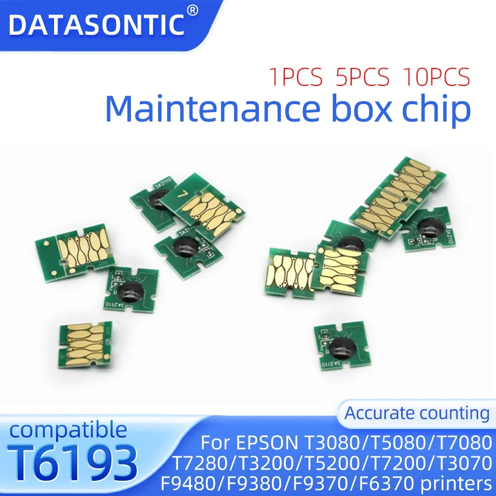 T6193 Maintenance Box Chip For Epson Surecolor T3000 T5000 T7000 T3200 T5200 T7200 T3070 T5070 T7070 T3270 T5270 T3280 printer