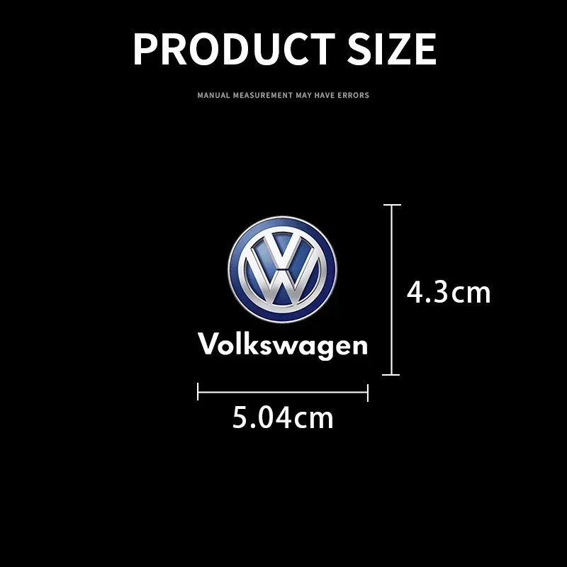 Car Emblem Logo Decorative Stickers Badge Deca lFor Volkswagen VW Golf 4 5 6 7 Jetta Polo Caddy GTI Bora MK7 Beetle Passat b6 view 2