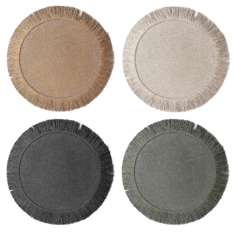 Dining Table Mat Jute Placemats Cup Mat Table Decorations for Dining Table Wholesale