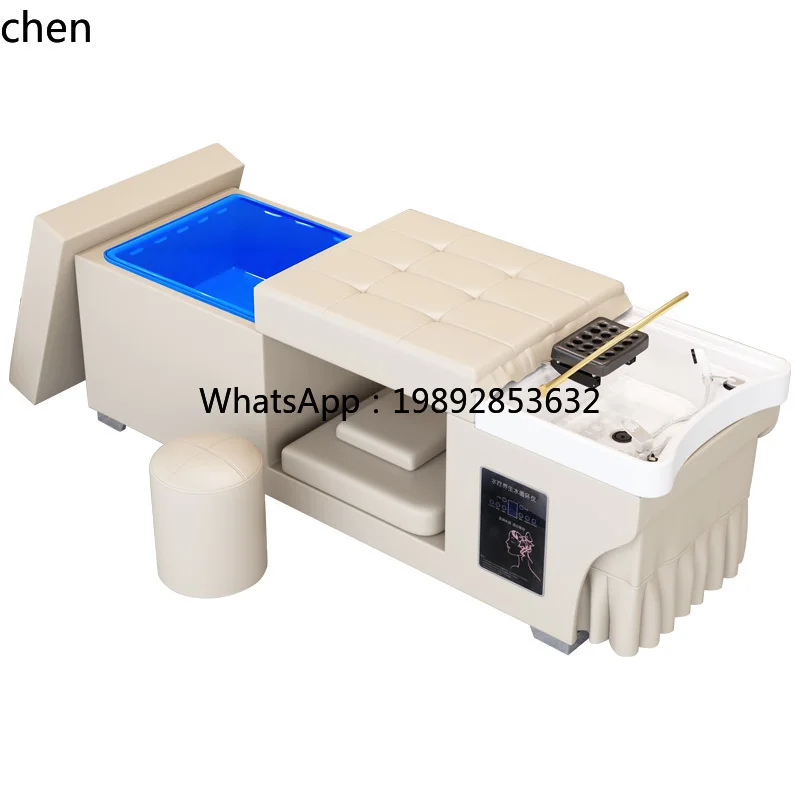

free connection, upper and lower water storage type hair treatment shampoo bed, hair care and ear collection bed