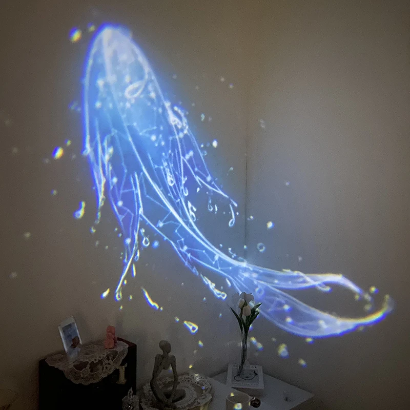 Galaxy Whale Projection Lamp Creative Projector Bedroom Romantic Starry Decor Cute Jellyfish Photo Props Beautiful Background