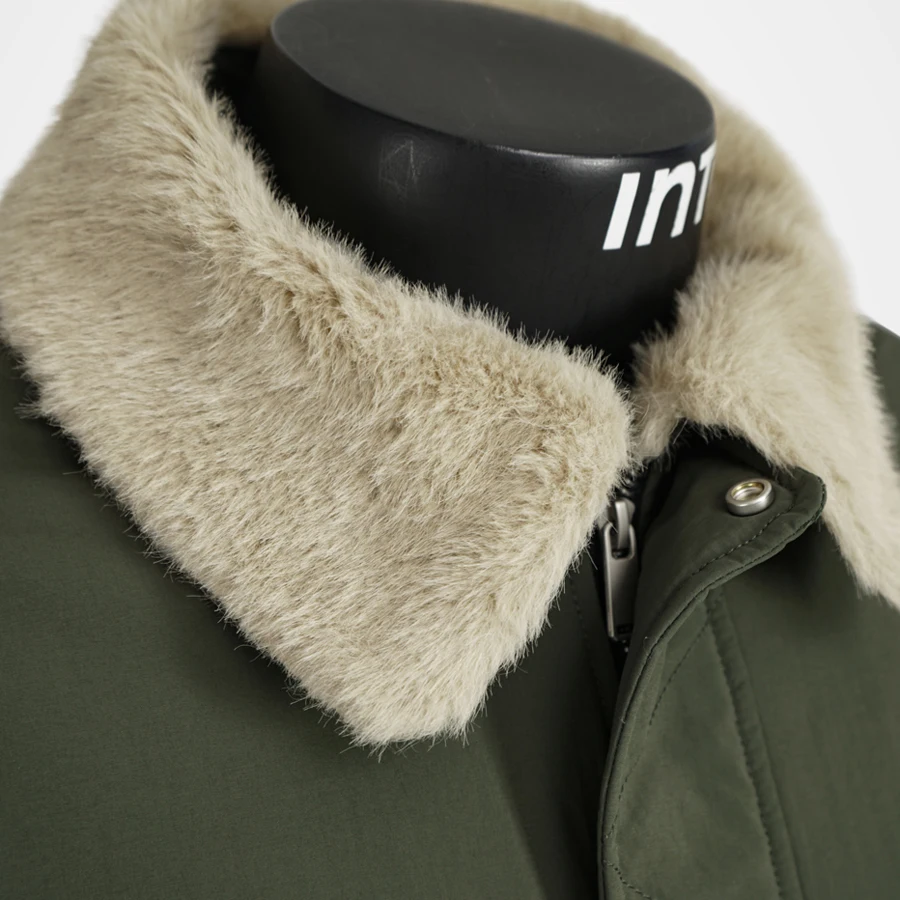 الشتاء الفراء بطانة مبطن البضائع سترة الرجال الشارع الشهير خمر موضة فضفاضة عادية رشاقته Bomber سترة سترات معطف ملابس خارجية