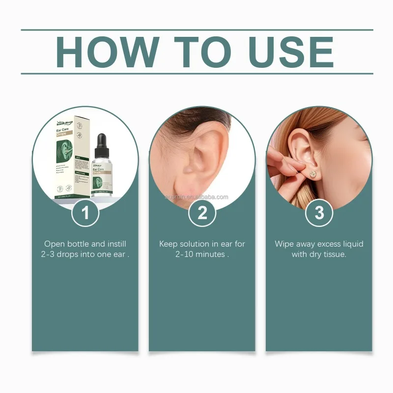 Ear Care Drops Gentle Formula Relieves Discomfort Cleans Ears For Daily Care