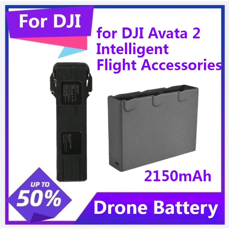 

For DJI Avata 2 Intelligent Flight Accessories Charging Hub Charge Case 2150mAh Battery