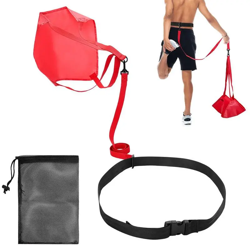 Swimming Strength Training Resistance Belt Swim Training Exerciser Belt with Drag Parachute For Adults Children Waist Gear