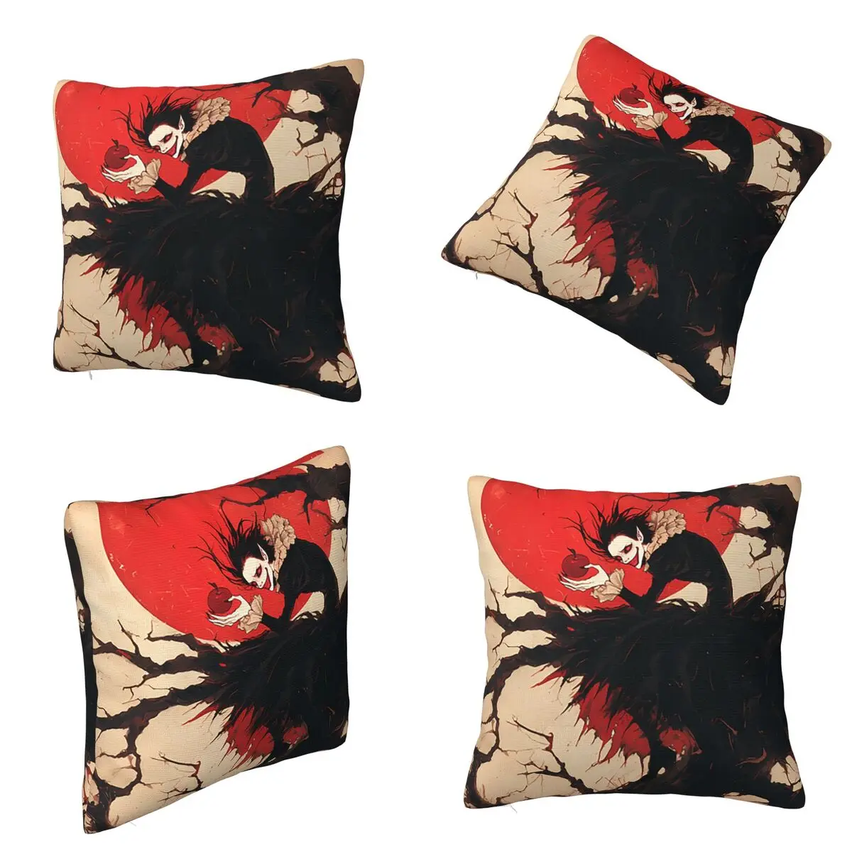 Anime Death Note Dark And Psychological Art Square Pillowcase Cushion Cover Pillow Case Throw Pillow Cover for Home Bedroom Car