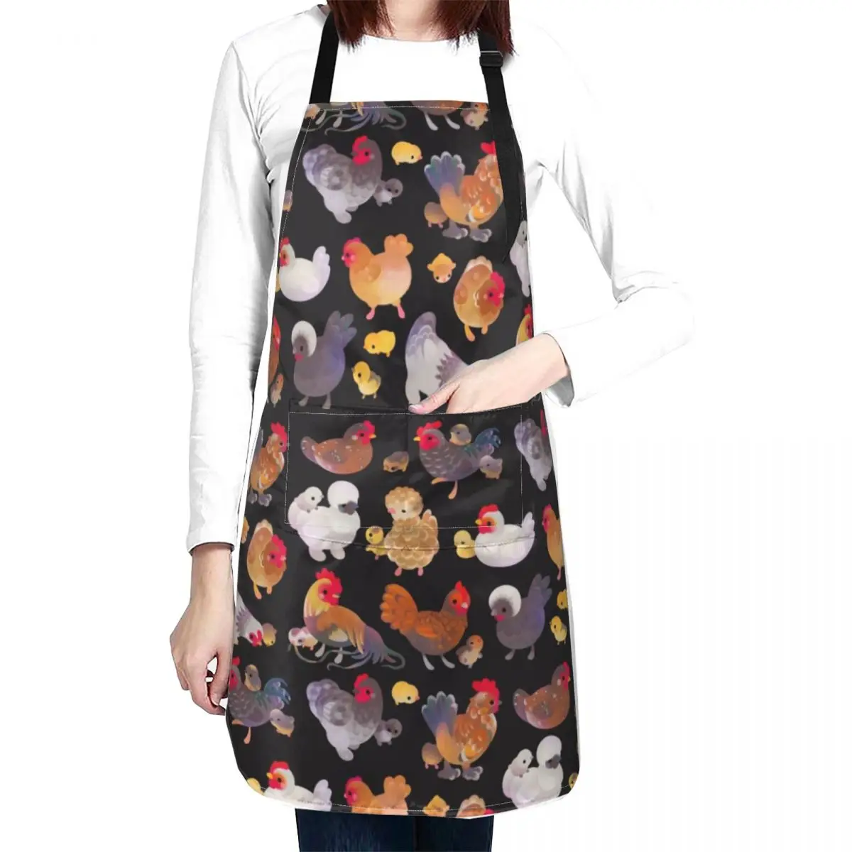 Chicken and Chick - dark Apron Kitchen Things And For Home House Things For Home And Kitchen Chef Uniform For Men Apron