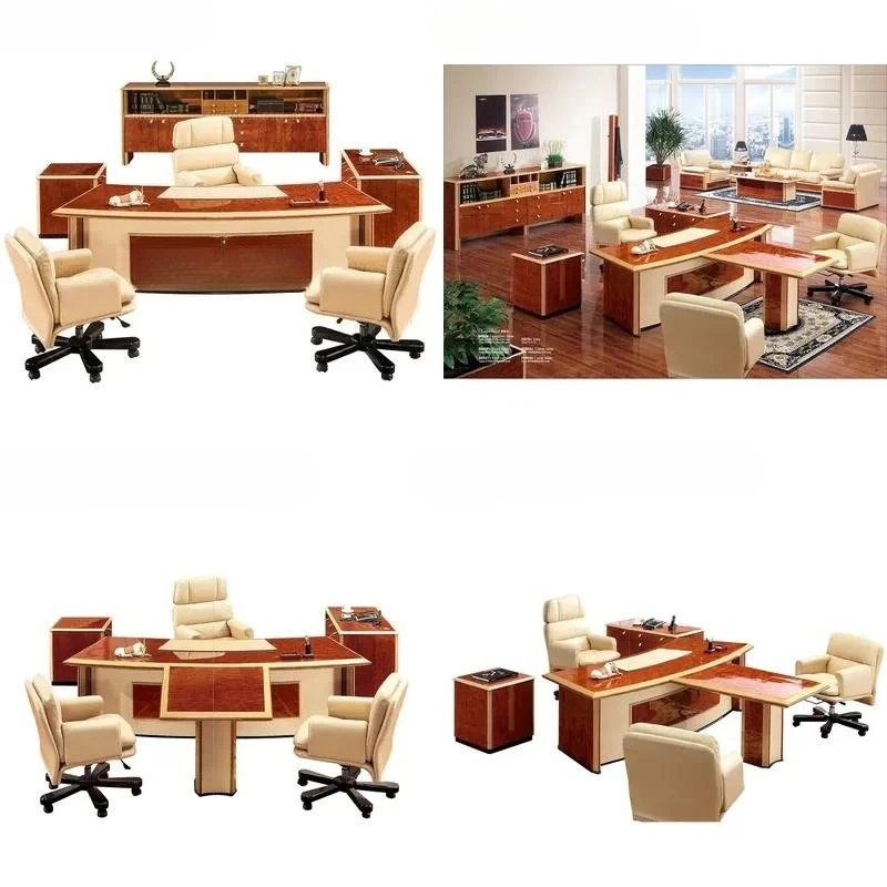 Modern Luxury Wood Office Desk Large 2.7m Home Furniture