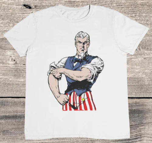 Uncle Sam Comic T shirt - Retro Uncle Sam - 100% Premium Cotton