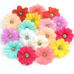 Bulk 50Pcs Artificial Flowers Silk Daisy Head Scrapbooking Decorative Wedding Flower Wall Home Decor DIY Crafts Accessories