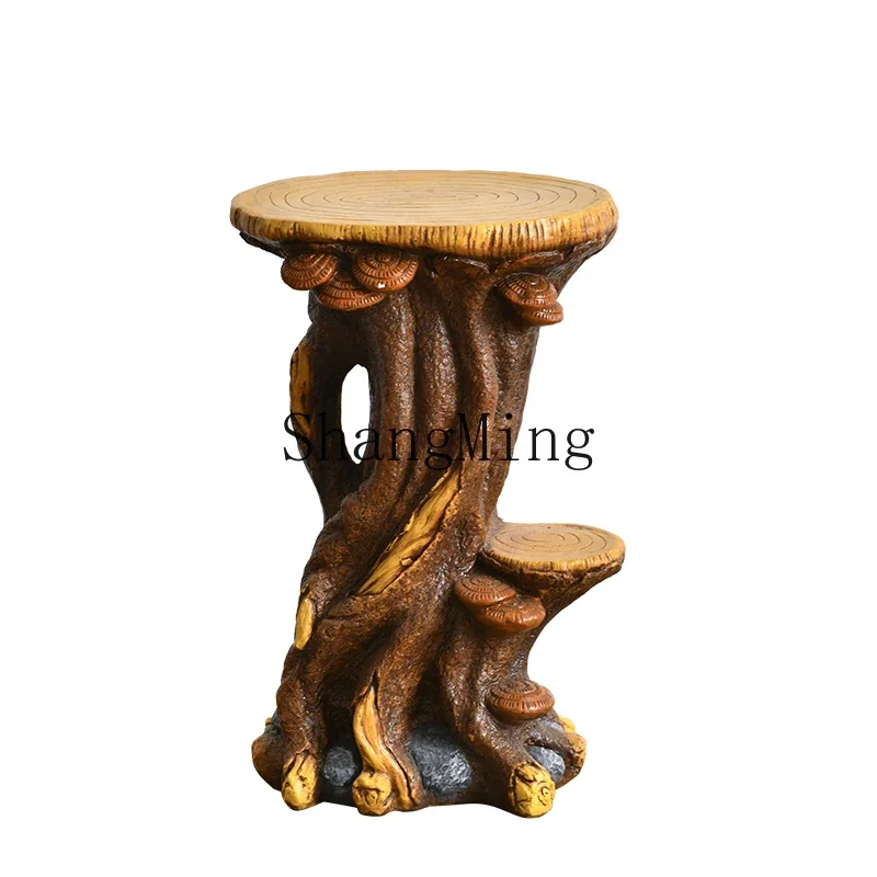 CLL  flower pot bracket non-solid wood ornament new Chinese flower table plant display rack