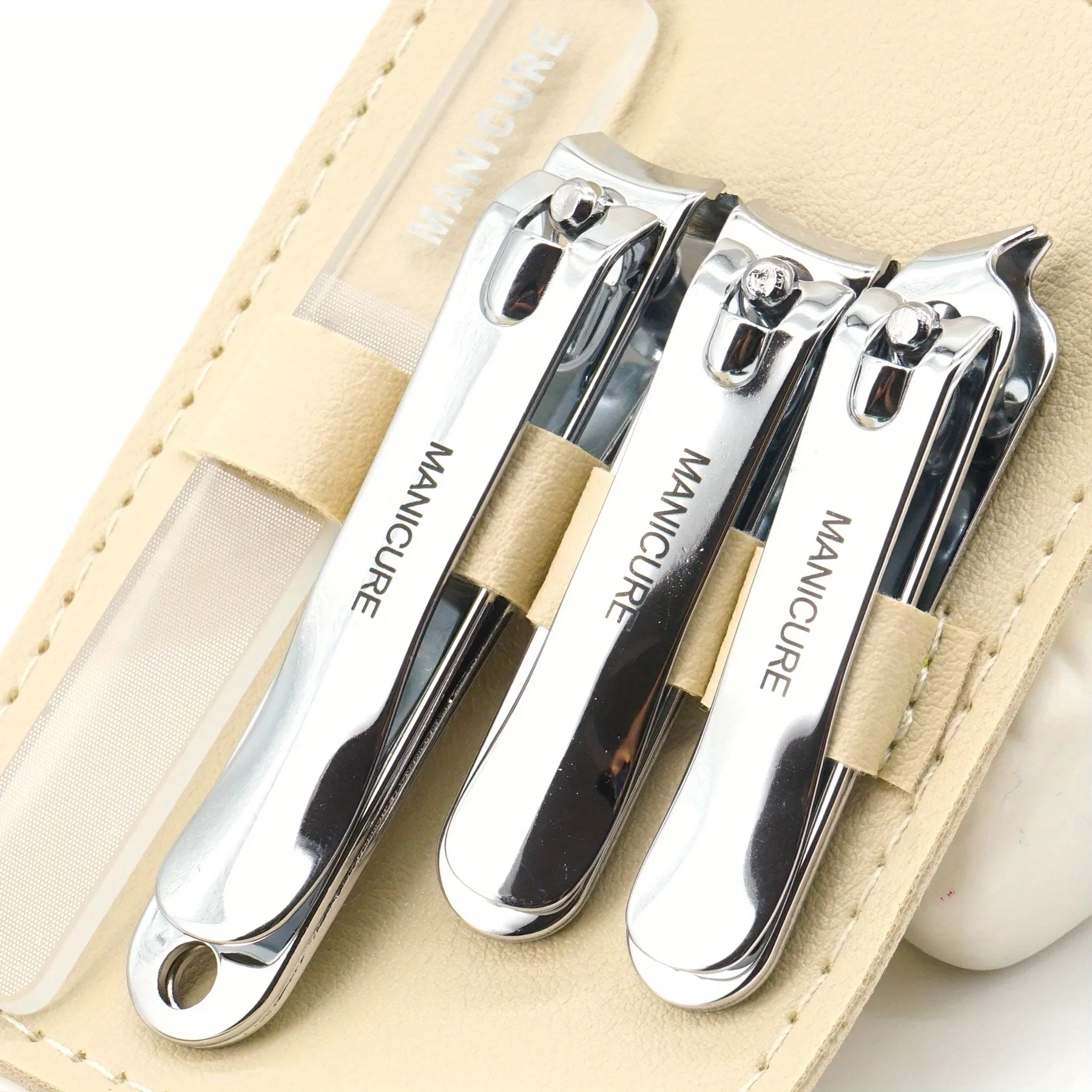 Ensemble de manucure coupe-ongles en acier inoxydable, Kit professionnel de coupe-ongles pour hommes/femmes, Kit de manucure de voyage, coupe-ongles