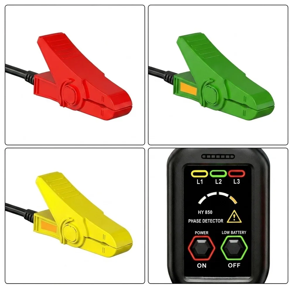 Electrical Maintenance Tool HY850 Non-contact Phase for Positive Phase Reverse Phase and Missing Phase Identification