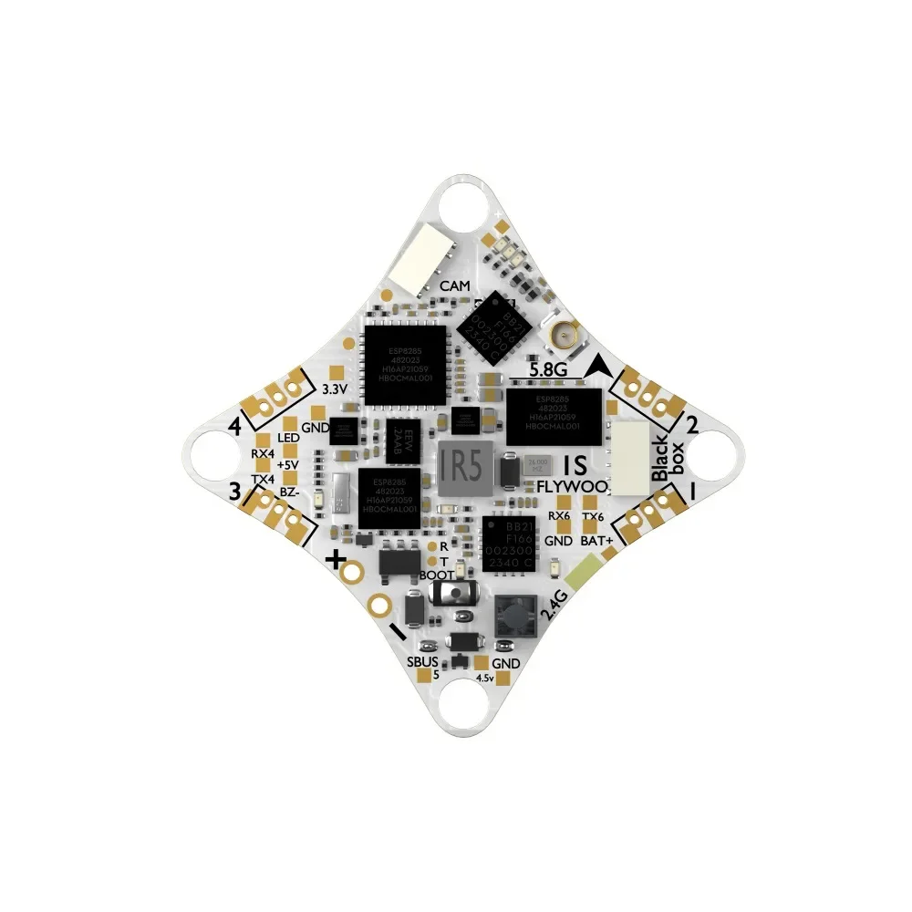 Flywoo GOKU F405 ERVT 1S 5 في 1 AIO FC - 5A، 400 ميجاوات ELRS، الكمون المنخفض للغاية لسباق 1S FPV/Acro