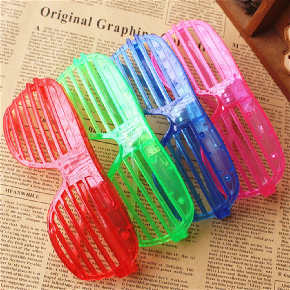 6/12Pcs Shutter Shades Glasses Toys Kids Boy Girls Glasses Makeup Birthday Party Favors Pinata Fillers Toys Gifts Goodie Bags