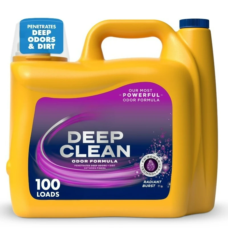 

Deep Clean Odor Formula Detergent, Radiant Burst Scent, 150 Fl Oz, 100 Loads
