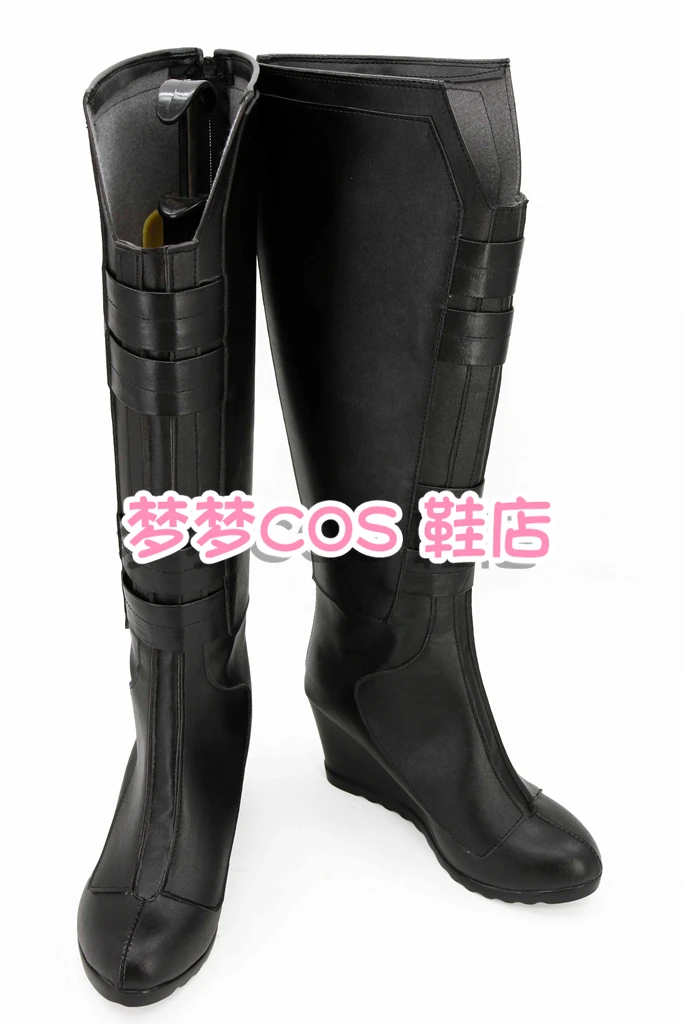 大人女性スーパーヒーローウィドウナターシャ・ロマノフブラックバトルコスプレ靴ブーツハロウィン仮装ブーツ