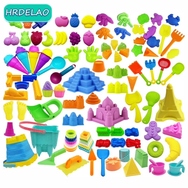 Accesorios de Slimes DIY para bebé, juego de herramientas de arcilla y arena, Kit de modelado de plastilina de arcilla suave, cortadores, moldes, juguete educativo para niños