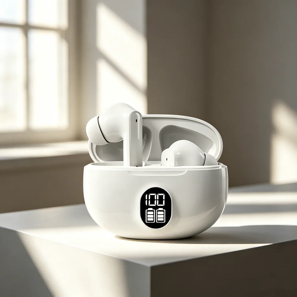 Audífonos Inalámbricos TWS Originales, Audífonos Bluetooth para Juegos con Micrófono, Reducción de Ruido, Bajos de Alta Fidelidad
