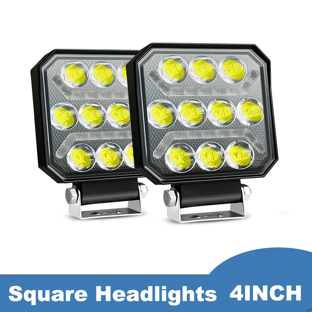 

Square Headlights LED Heavy Duty Tractors Farm Work Light Truck Off Road Front Lights for Car Jeep SUV fishing Boat Ship Lamp