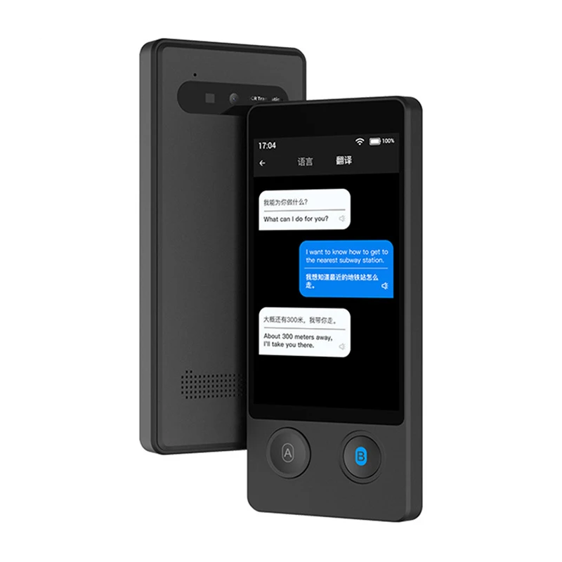 W12 AI Voice 144 Online Language WIFI Instant Translator Intelligent Real-time Recording Text Photo Travel Business Translation