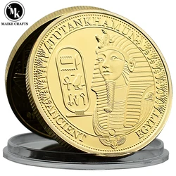 Moneda de Oro de diosa Isis, colección de monedas conmemorativas de misterio egipcio antiguo, regalo de vacaciones