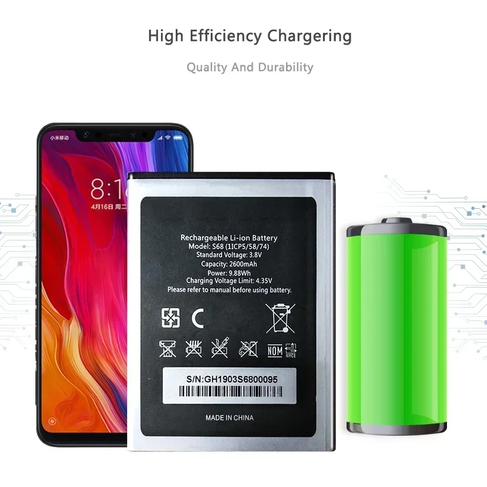 2600mah Battery C16 Pro For OUKITEL S68 / C16 Pro C16pro Smartphone