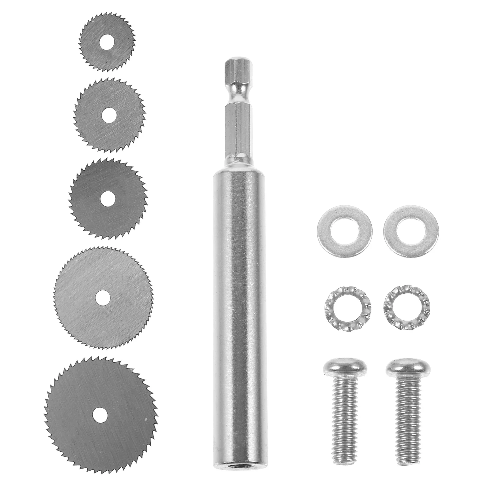 1 set Saw Blade Drill Attachment Rod For Pipe Cutting Tool Hexagonal Handle Compact Lightweight Ideal Plumbing Diy Pvc Cutters