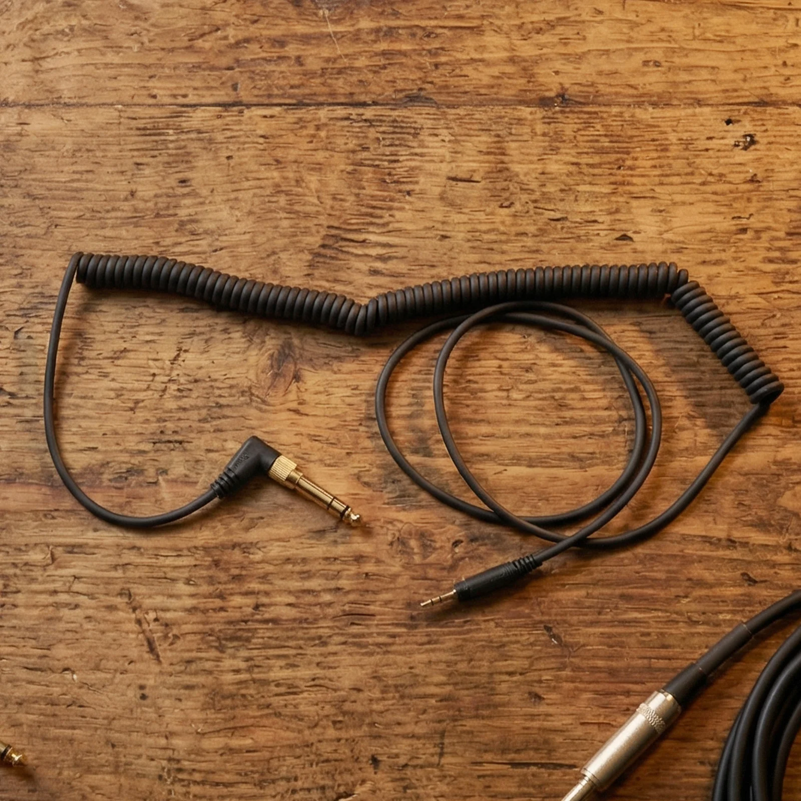 ABS Built Bent Spring Headset Cable for Pioneer For EAH DJ1200 RPDH1200 Delivering Responsive Audio Output and Handling