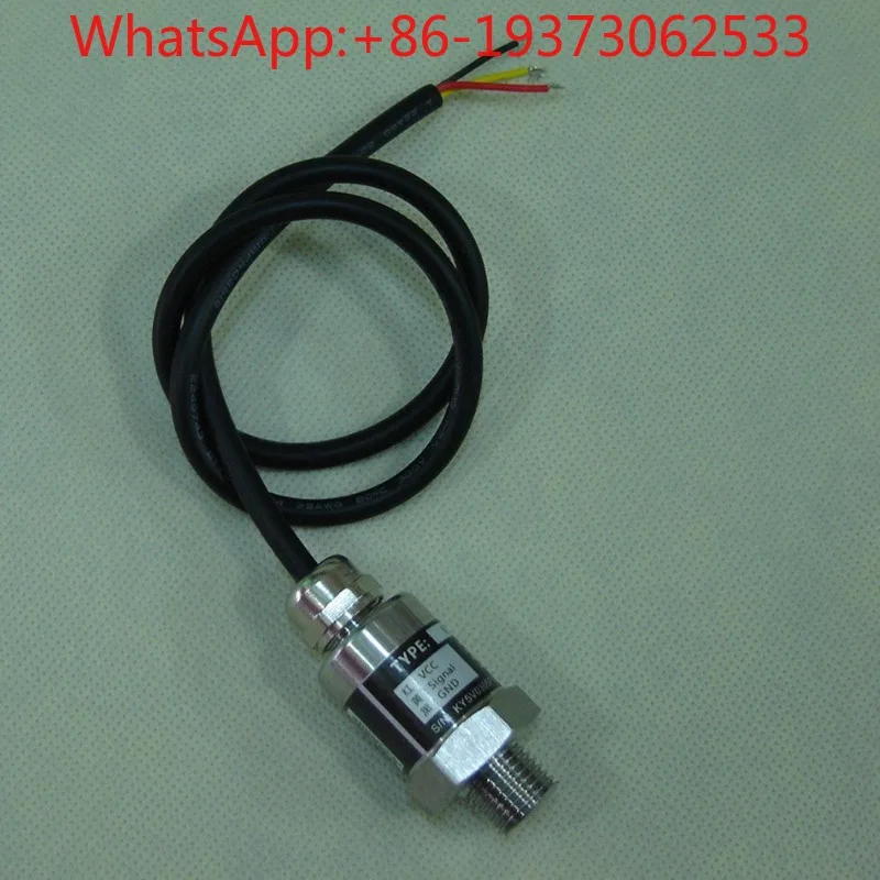 Pressure Sensor, Variable Frequency Pump Water Pressure Sensor, Three-wire Waterproof Lead Output, Range 0-1Mpa