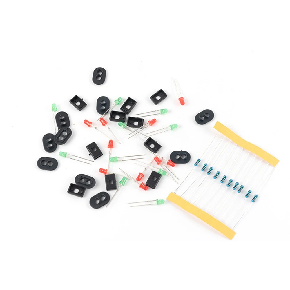 1/5 مجموعات وجوه الهدف مع المصابيح لإشارة السكك الحديدية 2 الجانبين مصابيح LED