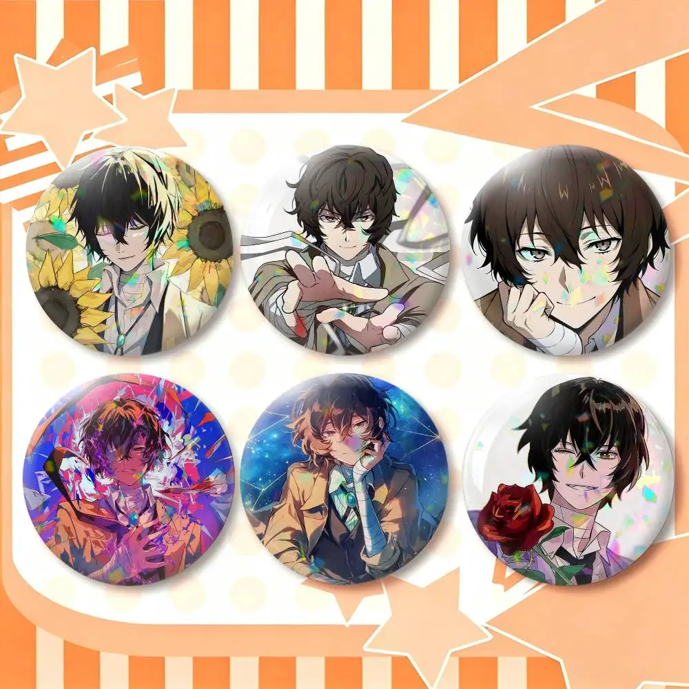 Bungo Stray Dogs dazai osamu  25mm 32mm 44mm 58mm 75mm Brooches Badges Pins for Accessories Gift