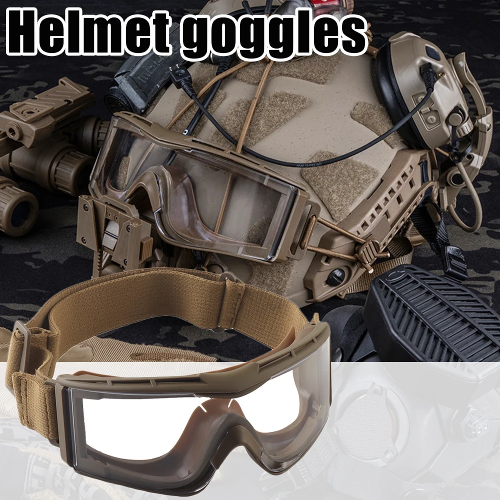 

Tactical helmet goggles, airsoft paintball shooting, hunting glasses, CQB