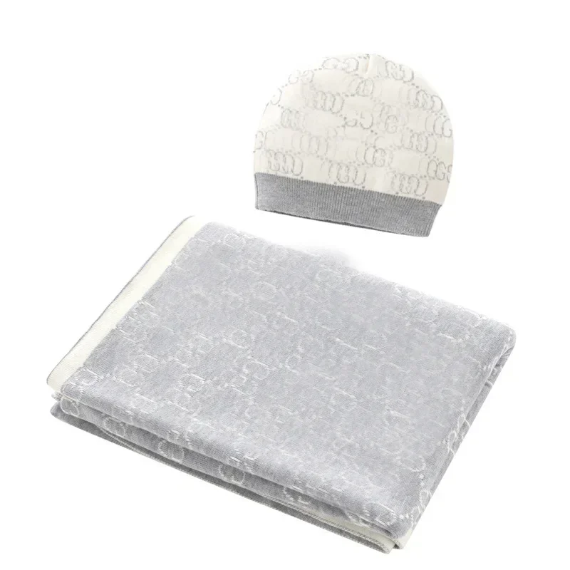 Thick Knitted Jacquard Children Blanket Car Infant Air Conditioning Blanket for Boys and Girls.