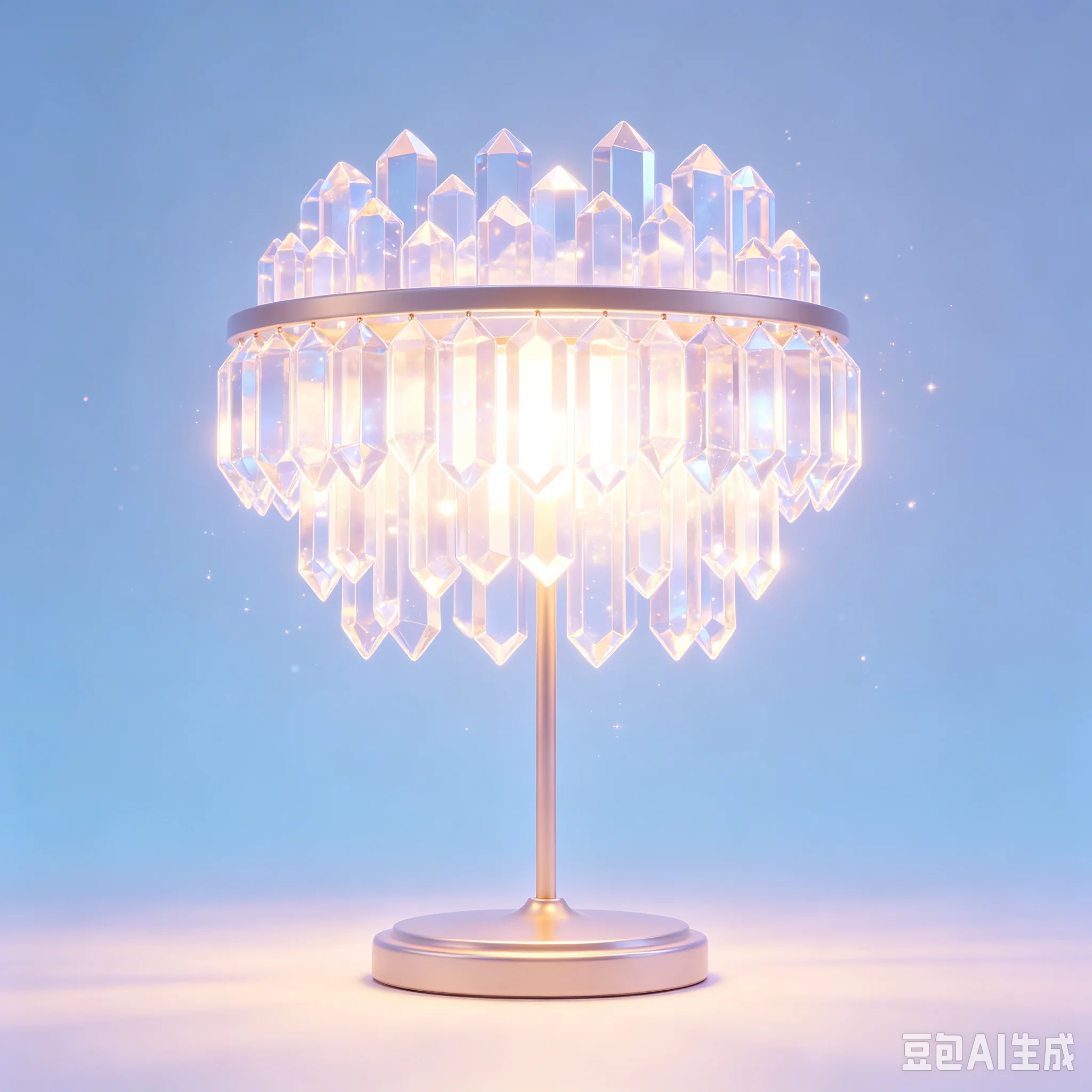 Modern Diamond Bedside Lamp Colorful Painting Table Lamp for Bedroom Decor