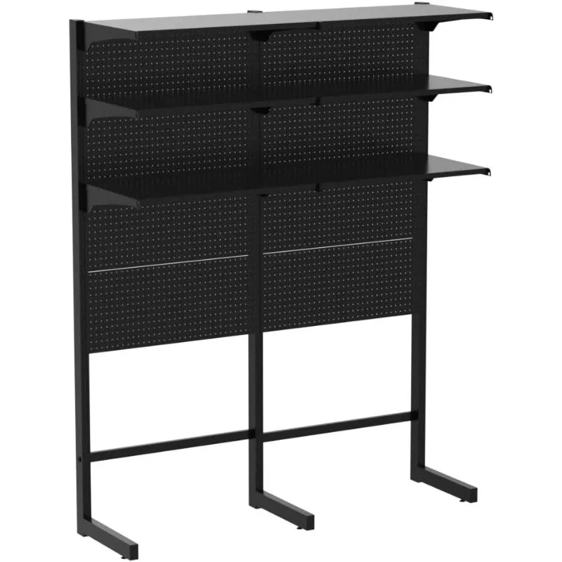 وحدات أرفف واقفة للألعاب، ونظام Pegboard وحدات الرف مع 15 قطعة من حامل أدوات تنظيم