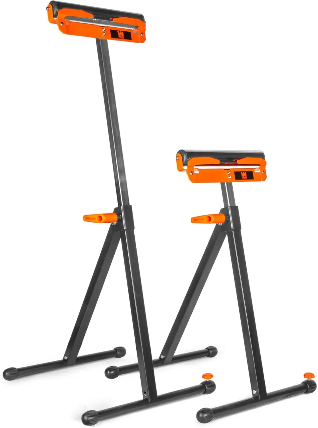 

Adjustable Roller Stands with Edge Guide, Two Pack, 500-Pound Capacity for Woodworking Support