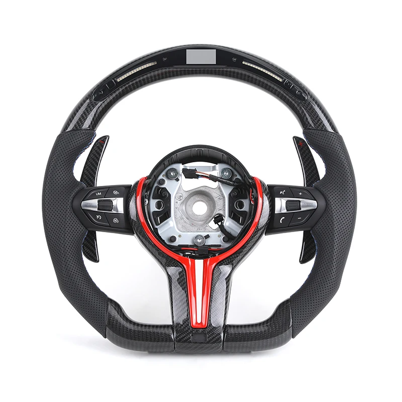 

Custom Heated M Led Display Carbon Fiber Steering Wheel for M2 M3 M4 M5 F10 F50 F30 F32 F80 F82 F90 E90 E92 E60 E63 G20 G30