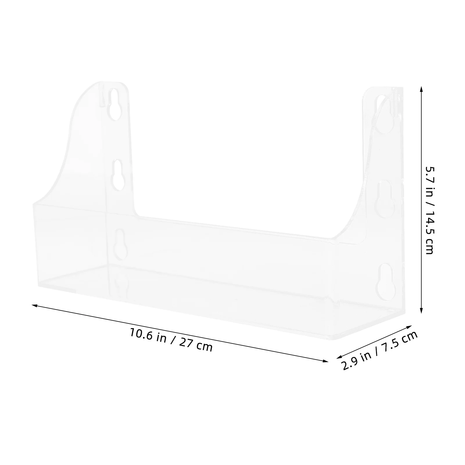 1Pcs Refrigerator Beverage Shelf Suction Storage Rack Transparent Acrylic Display Frame Fridge Organizer Refrigerator Rack