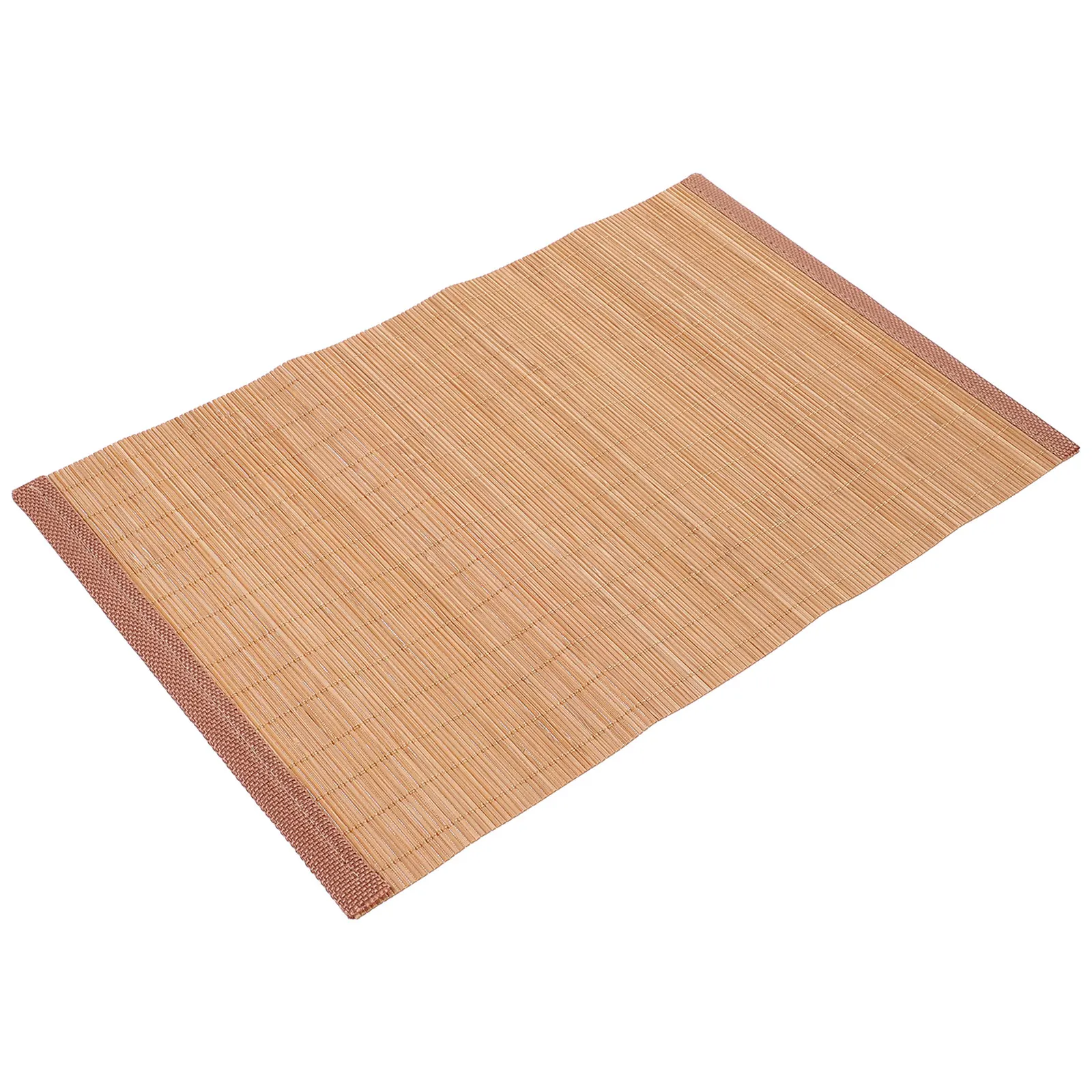 

Bamboo Placemat Woven Coaster Heat Resistant Non Skid Drink Mats Table Cup Mat Insulation Pad for Home Coffee Shop Bamboo Tea