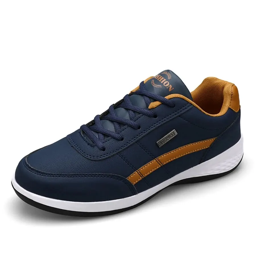 Scarpe Casual alla moda scarpe da ginnastica da Tennis all'aperto da uomo leggere e comode con lacci in PU dimensioni più piccole delle normali per gli uomini