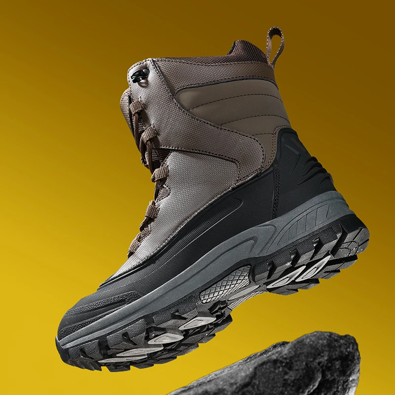 أحذية رجالية للدراجات النارية عالية الجودة مقاومة للماء ومضادة للرياح أحذية ركوب الخيل في الهواء الطلق أحذية المشي لمسافات طويلة المضادة للانزلاق أحذية المشي لمسافات طويلة الثلوج