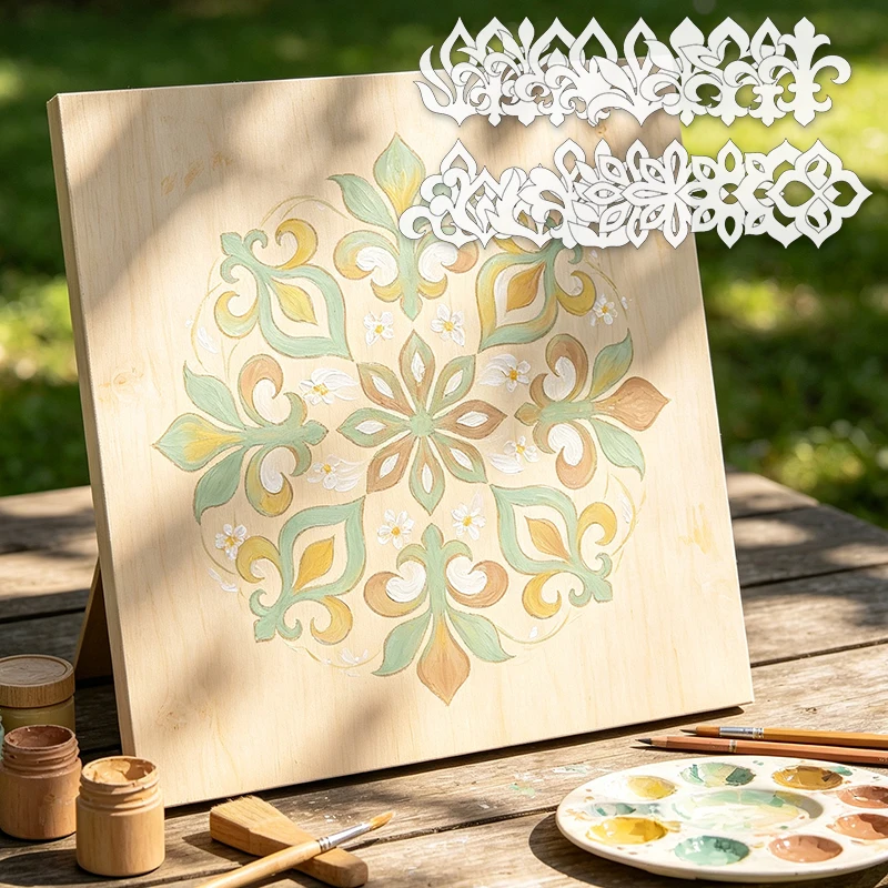YOMDID 20pcs Floral Mandala Painting Template Set Ideal For Mandala Art, Decorative Patterns, Dot Painting And DIY Art Creation