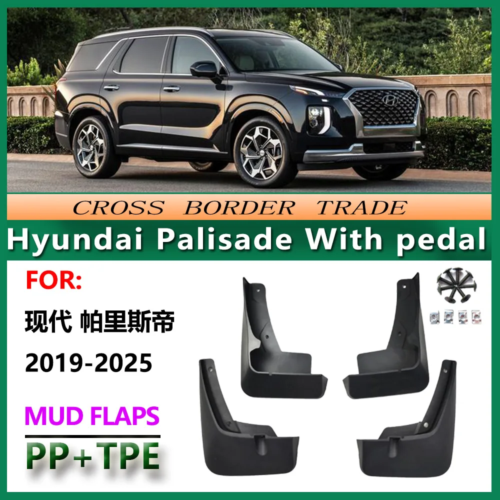 For Hyundai Palisade 2019-2025 Mud Flaps OE Style Splash Guards Set of 4 Perfect Fit for Large SUV Front & Rear