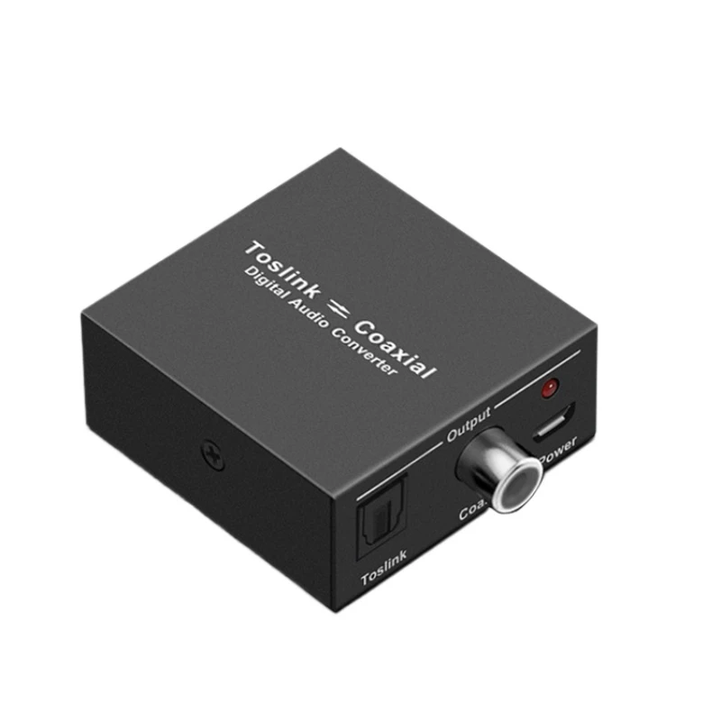 Digital coaxial to fiber converter Interconnecting TV SPDIF with power amplifier speaker 5.1DTS